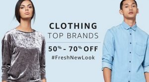 Top Brands Men / Women Clothing Flat 50% – 70% Off