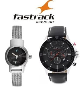 Fastrack Watches: Buy 2 Get 10% off, Buy 3 Get 15% off + 10% off on All Debit / Credit Card @ Flipkart