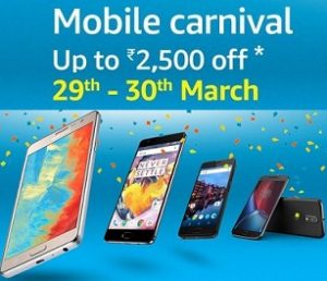 Mobile Phones Carnival – Get up to Rs.2500 Off on Smartphones