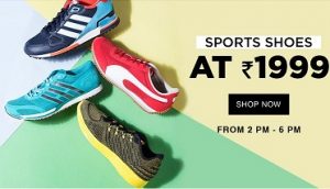 Top Brand Sports Shoes (Men / Women) for Rs.1999 – Myntra (Valid till 6 PM Today)