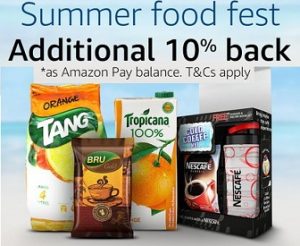Beverages (Juices, Drinks) | Tea | Coffee – Buy worth Rs. 500 & Get Extra 10% Cashback as Amazon Pay Balance