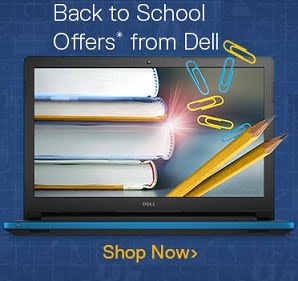 Dell Back to School Exciting Offer on Laptop – 2 Yrs Additional Warranty for Rs.999 + Canon All in One Printer for Rs.999 & more