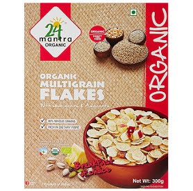 24 Mantra Organic Multi Grain Flakes, 300g