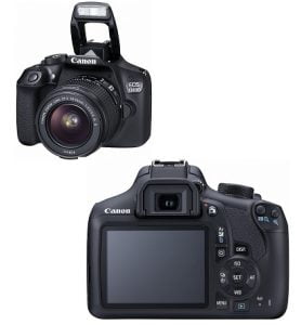 Canon EOS 1300D 18MP Digital SLR Camera (Black) with 18-55mm ISII Lens, 16GB Card and Carry Case worth Rs.29995 for Rs.20990