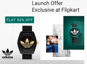 Adidas Wrist Watches Exclusively at Flipkart: Flat 50% off (Launch Offer)
