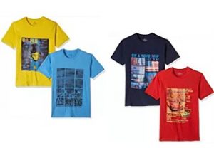 Cloth Theory Men’s T-Shirts – Buy 4 T-Shirts (Pack of 2 each) for Rs.359 – Amazon