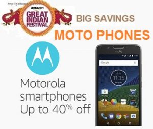 Moto Smartphones – up to 40% off + Extra 10% Cashback with CITI Cards – Amazon