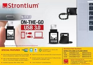 Strontium 16GB NITRO ON-THE-GO (OTG) USB 3.0 FLASH DRIVE for Rs.499 – Flipkart
