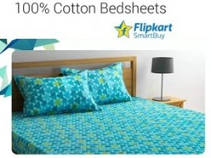 Flipkart Smartbuy 100% Cotton Double Bedsheet starts Rs.426
