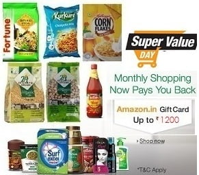 Get Upto 25% off on Kissan, Knorr, Red Label, Lipton and Bru range + Upto Rs.1200 Back as Amazon Pay Balance