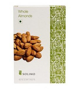 Solimo Premium Almonds, 1kg for Rs.944 – Amazon (Limited Period Deal)