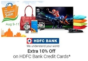 Flipkart Big Freedom Sale – Up to 71% Discount and Top Deals & Offers + 10% Instant Off with HDFC Debit / Credit Card (9th – 11th Aug’17)