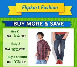 Clothing, Shoes & Accessories – Minimum 30% off + Extra 15% off – Flipkart