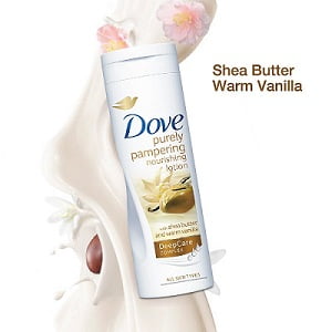 Dove Purely Pampering Nourishing Lotion With Shea Butter & Warm Vanilla, 400ml worth Rs.395 for Rs.259 – Amazon