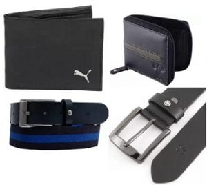 Branded Wallets Belts and Combos (Levi’s, Tommy Hilfiger, Puma, Hidesign, UCB & more) – Min 50% Off: