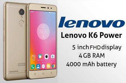 Hot Deal: Lenovo K6 Power (32 GB ROM, 4GB RAM, 4000mAh) for Rs.10,999 – Flipkart