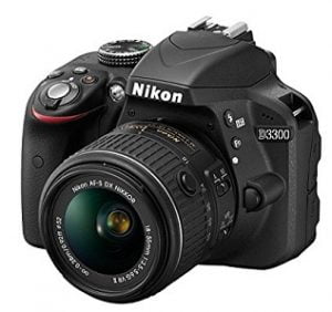 Nikon D3300 DSLR Camera Body with Lens: AF-P 18-55mm VR + AF-P DX NIKKOR 70-300mm f/4.5-6.3G ED VR Kit (16 GB SD Card + Camera Bag) for Rs.33,990 – Amazon