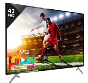 VU 108 cm (43 inches) The GloLED 84 Watt DJ Sound Series 4K Smart Google TV for Rs.23,499 + 10% Extra off with HDFC Cards – Amazon