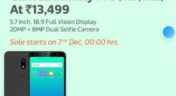 Micromax Canvas Infinity Pro (Black, 64 GB) (4 GB RAM) for Rs.13,499 – Flipkart (Live at 7th Dec – 12 AM)