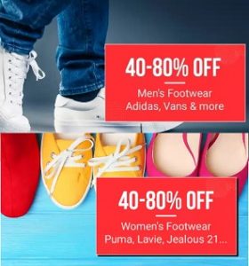 Men & Women Footwear – Flat 40% to 80% off @ Amazon