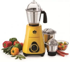 BMS Lifestyle 3 Stainless Steel Jars 550 W Mixer Grinder for Rs.1245 – Flipkart