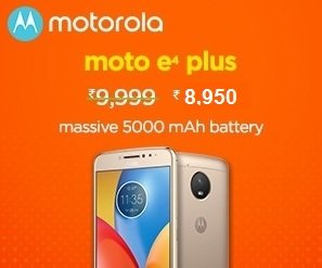 Moto E4 Plus Mobile for Rs.8,950 @ Amazon