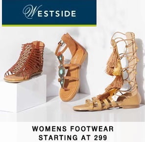Westside Women’s Footwear – up to 70% off @ TATACLIQ