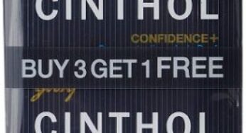 Cinthol Confidence + Soap (125g x3 + 75g Free) worth Rs.129 for Rs.105 – Amazon