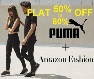 Puma Clothing & Footwear (Men’s & Women’s) – Flat 50% – 80% off – Amazon