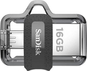 SanDisk Ultra Dual SDDD3-016G-I35 16 GB OTG Drive (Type A to Micro USB) for Rs.399 – Amazon