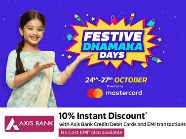 Flipkart Festive Dhamaka Sale Offers (24th – 27th October 2018)