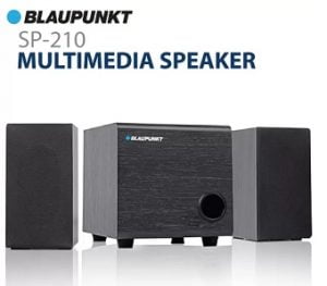Blaupunkt SP-210 10 W Laptop/Desktop Speaker  (Black, 2.1 Channel) for Rs.999 – Flipkart