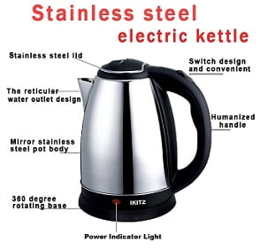 Ikitz XD1518G 1.8 Litre Kettle for Rs.406 – Amazon