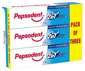 Pepsodent 2 in 1 Cavity Protection 150 g (Pack of 3) worth Rs.282 for Rs.197 – Amazon