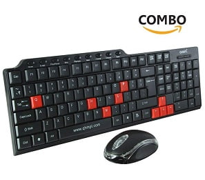 Quantum QHM7710 Combo of 104 Keys Wired USB Multimedia Keyboard and Amdextrous Mouse for Rs.499 – Amazon