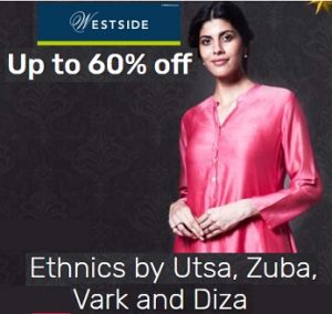 West Side Women’s Ethnic Wear up to 60% off @ Tatacliq (Free Shipping)