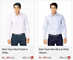 Mark Taylor formal shirts worth Rs.519 for Rs.311 @ Myntra