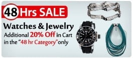 Shopclues 48 Hrs Sale: Watches and Jewelry – Additional 20% Off