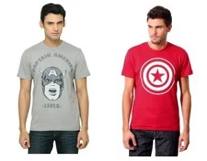 Myntra: Up to 60% off and Rs.200 off on purchase of Rs.1000 (Marvel T-shirts Also Available)