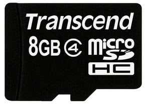 Transcend 8GB Micro SD Card Class 4