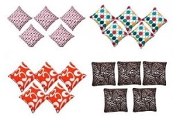 Set of 5 Cushion Covers at Rs.263 (Rs.53 each) @ Amazon