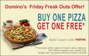 Buy 1 Get 1 Free Pizza @ Dominos
