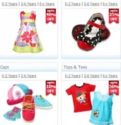 Flat Rs.200 OFF on Purchase of Rs.500 & above on Kids Apparel & Shoes