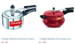 Prestige 3 Ltr Aluminium Pressure Cooker for Rs.690