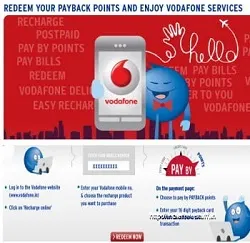 Redeem your Payback points to recharge Vodafone Mobile
