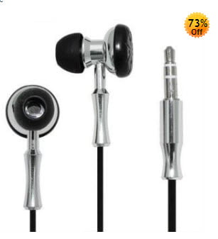 Black Double Sided 3.5mm Stereo Earphone worth Rs.149 at Rs.70 only
