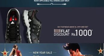 Myntra New Year Offers: Buy 2 Get 1 Free | Rs.1000 Flat Discount on Footwear | Flat 25% Discount on Select Product