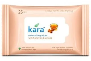 Kara Moisturizing Wipes Honey & Almond (25 Wipes) for Rs.68