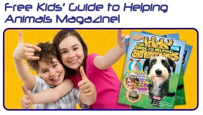 Free Peta Kids Guide to helping Animals and Stickers