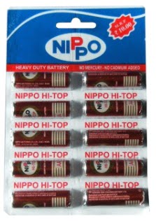 Nippo Pencil Battery AA (10 Batteries)